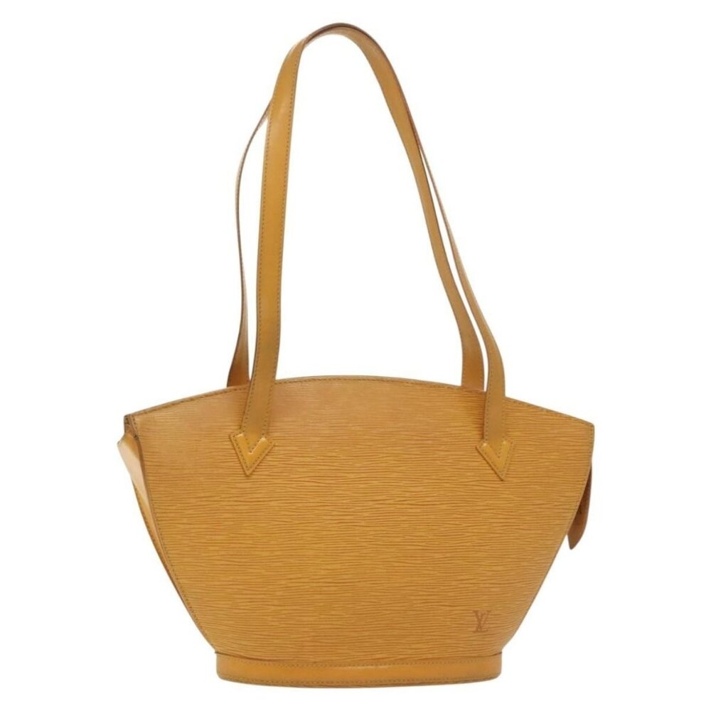 Authentic LOUIS VUITTON Epi Saint Jacques Poignees Long Bag Yellow M52339 LV